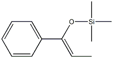 [[(1Z)-1-Phenyl-1-propenyl]oxy]trimethylsilane Struktur