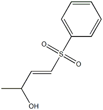 (E)-1-(Phenylsulfonyl)-1-buten-3-ol Struktur