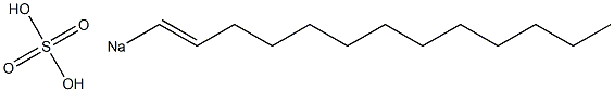 Sulfuric acid 1-tridecenyl=sodium salt Struktur