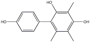 3,5,6-Trimethyl-1,1'-biphenyl-2,4,4'-triol Struktur