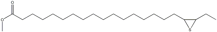 18,19-Epithiohenicosanoic acid methyl ester Struktur