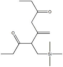 5-Methylene-4-[(trimethylsilyl)methyl]-3,7-nonanedione Struktur