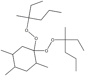 2,4,5-Trimethyl-1,1-bis(1-ethyl-1-methylbutylperoxy)cyclohexane Struktur