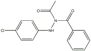 N1-Benzoyl-N2-(4-chlorophenyl)acetohydrazide Struktur