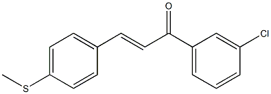 (E)-3'-Chloro-4-(methylthio)chalcone Struktur