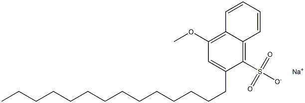 4-Methoxy-2-tetradecyl-1-naphthalenesulfonic acid sodium salt Struktur