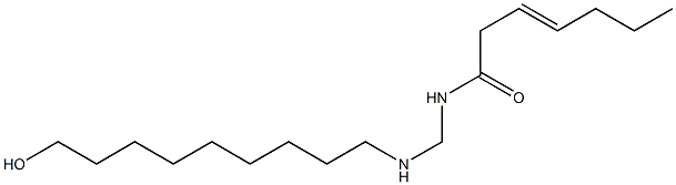 N-[[(9-Hydroxynonyl)amino]methyl]-3-heptenamide Struktur