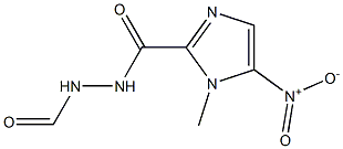 1-Methyl-5-nitro-1H-imidazole-2-carboxylic acid-N2-formyl hydrazide Struktur