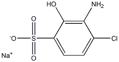 3-Amino-4-chloro-2-hydroxybenzenesulfonic acid sodium salt Struktur