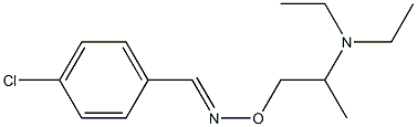 4-Chlorobenzaldehyde O-[2-(diethylamino)propyl]oxime Struktur