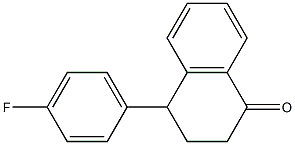 4-(4-Fluorophenyl)tetralin-1-one Struktur