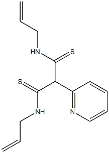 N-Allyl-2-allylthiocarbamoyl-2-(2-pyridyl)thioacetamide Struktur