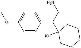 1-[1-(4-Methoxyphenyl)-2-aminoethyl]cyclohexanol Struktur