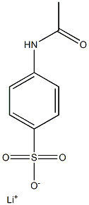 4-Acetylaminobenzenesulfonic acid lithium salt Struktur