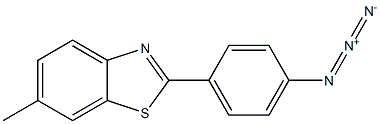 2-(4-Azidophenyl)-6-methylbenzothiazole Struktur