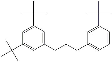 1-(3,5-Di-tert-butylphenyl)-3-(3-tert-butylphenyl)propane Struktur