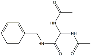 2,2-Bis(acetylamino)-N-benzylacetamide Struktur