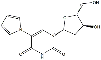 5-(1H-Pyrrol-1-yl)-2'-deoxyuridine Struktur