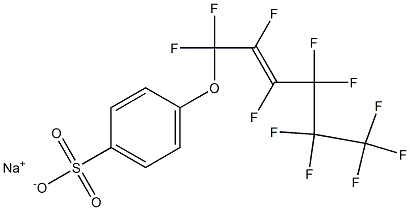 4-[(Undecafluoro-2-hexenyl)oxy]benzenesulfonic acid sodium salt Struktur