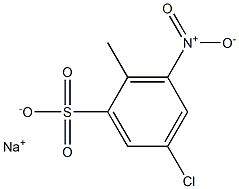 5-Chloro-2-methyl-3-nitrobenzenesulfonic acid sodium salt Struktur