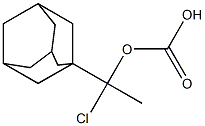 Carbonic acid 1-adamantyl(1-chloroethyl) ester Struktur