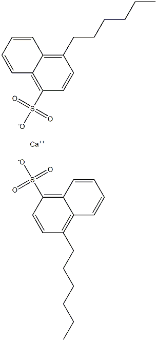 Bis(4-hexyl-1-naphthalenesulfonic acid)calcium salt Struktur