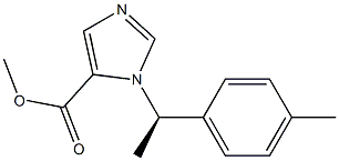 1-[(R)-1-(4-Methylphenyl)ethyl]-1H-imidazole-5-carboxylic acid methyl ester Struktur