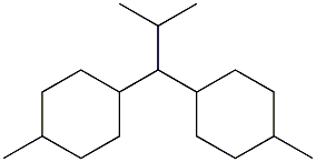 1,1-Bis(4-methylcyclohexyl)-2-methylpropane Struktur