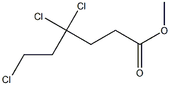 4,4,6-Trichlorohexanoic acid methyl ester Struktur