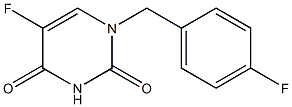 5-Fluoro-1-(p-fluorobenzyl)uracil Struktur