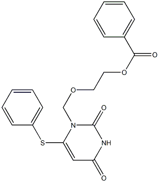 1-[(2-Benzoyloxyethoxy)methyl]-6-phenylthiopyrimidine-2,4(1H,3H)-dione Struktur