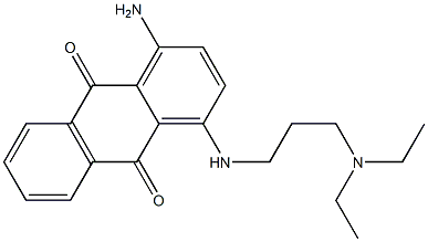 1-Amino-4-[3-(diethylamino)propylamino]anthraquinone Struktur