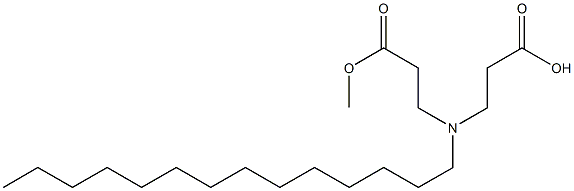 3,3'-Tetradecyliminobis(propionic acid methyl) ester Struktur