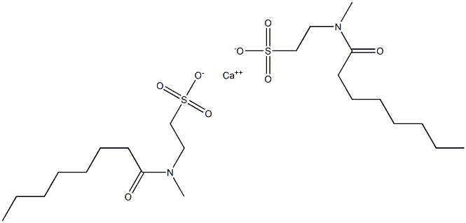 Bis(N-octanoyl-N-methyltaurine)calcium salt Struktur