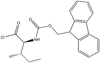 N-(9H-Fluorene-9-ylmethoxycarbonyl)-L-isoleucine chloride Struktur