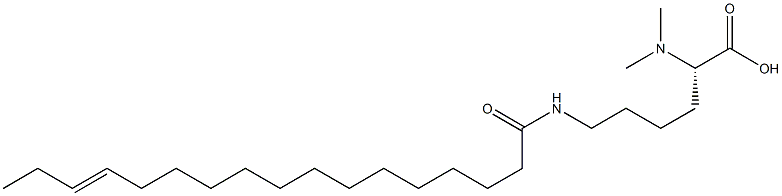 N6-(14-Heptadecenoyl)-N2,N2-dimethyllysine Struktur