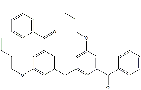 3,3''-Methylenebis(5-butoxybenzophenone) Struktur