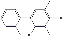 2,6-Dimethyl-4-(2-methylphenyl)benzene-1,3-diol Struktur