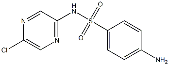 4-Amino-N-(5-chloropyrazin-2-yl)benzenesulfonamide Struktur