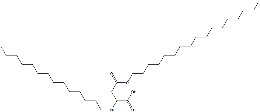 2-Tetradecylamino-3-(heptadecyloxycarbonyl)propionic acid Struktur