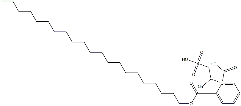 Phthalic acid 1-henicosyl 2-(1-sodiosulfoethyl) ester Struktur