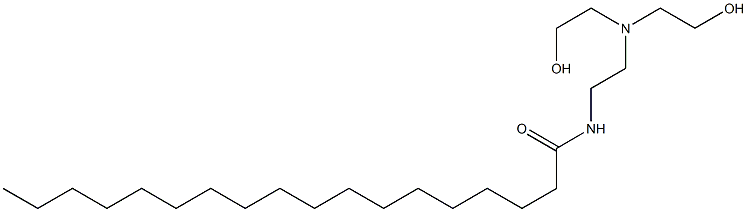 N-[2-[Bis(2-hydroxyethyl)amino]ethyl]stearamide Struktur