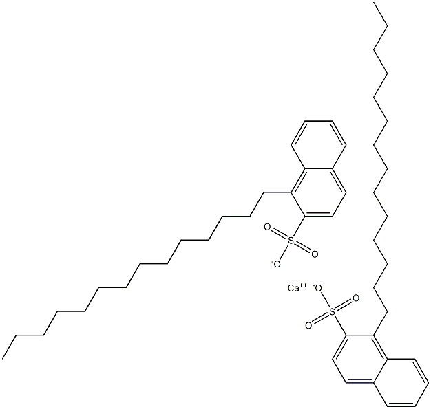 Bis(1-tetradecyl-2-naphthalenesulfonic acid)calcium salt Struktur