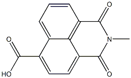 2,3-Dihydro-2-methyl-1,3-dioxo-1H-benzo[de]isoquinoline-6-carboxylic acid Struktur