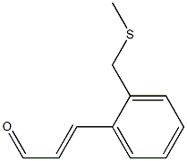 3-[2-[(Methylthio)methyl]phenyl]propenal Struktur