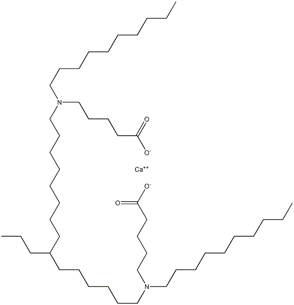 Bis[5-(didecylamino)valeric acid]calcium salt Struktur