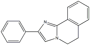 5,6-Dihydro-2-phenylimidazo[2,1-a]isoquinoline Struktur