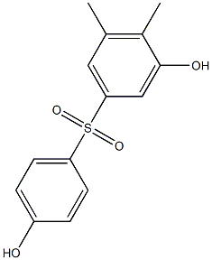 3,4'-Dihydroxy-4,5-dimethyl[sulfonylbisbenzene] Struktur