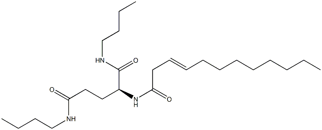 N2-(3-Dodecenoyl)-N1,N5-dibutylglutaminamide Struktur