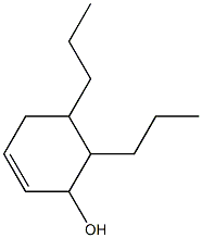 5,6-Dipropyl-2-cyclohexen-1-ol Struktur